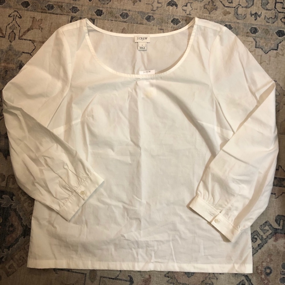 J. Crew Scoop neck pull over top.